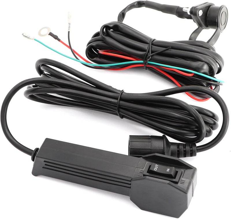Torkettle 12V 250A Winch Solenoid Relay Contactor with Hand Corded Controller Control Kit and 4pcs Pre-Wires with lugs for ATV UTV 2000-5000lbs Winch - Image 2